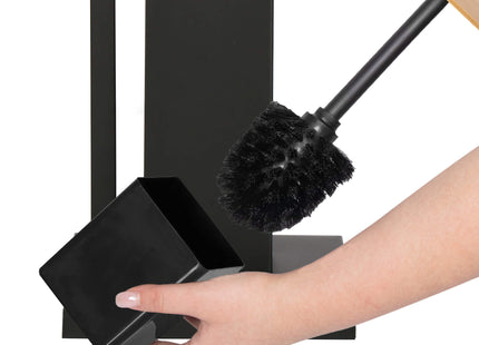 Toiletbutler | Toiletrolhouder | Toiletborstel met houder | Toiletaccessoire | Zwart