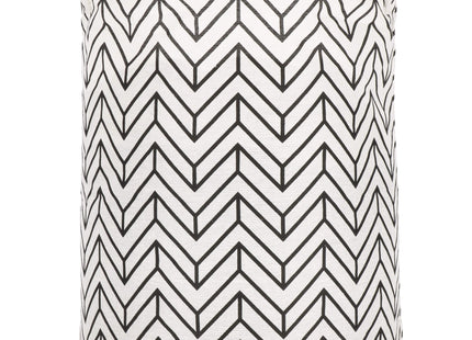 Opbergmand - Speelgoedmand - Kledingmand - Organizer - Handvatten - Geometrisch - Zwart - Wit