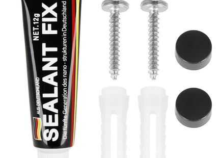 Ophanghaken | Wandhaken | Handdoekhaak | 4 Haken | Zwart