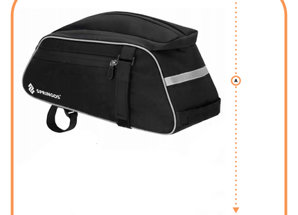 Fietstas - Bagagedrager - PU - 12 L - Zwart
