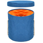 Opbergmand - Speelgoedmand - Kledingmand - Organizer - Deksel - Handvatten - Blauw