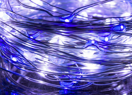 Kerstverlichting | 1.9 m | Waterdicht | Op Batterij | LED-Verlichting | Koel Wit/Blauw