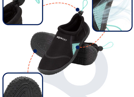Waterschoenen - AQUA Shoes - Sneldrogend - Rubber - Unisex - Zwart - Maat 39