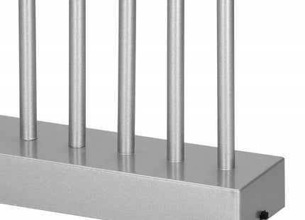 LED Kaarsenbrug | Batterijen | IJspegels | Zilver | Warm Wit