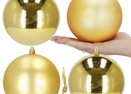 Kerstballen | 4 Stuks | 12 cm | Goud