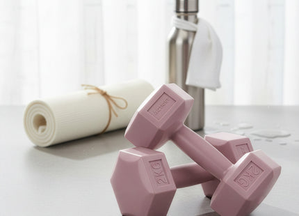 Dumbbell Set - 2 KG - Roze - Oefengewichten