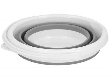 Emmer | Opvouwbare Emmer | Rond | 10L | Grijs/Wit