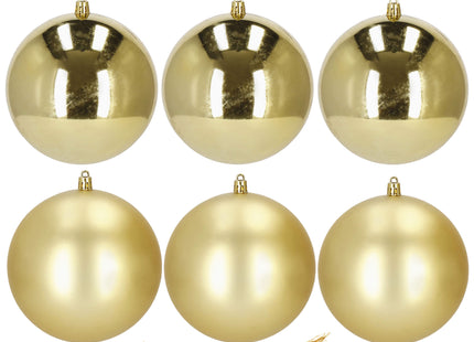 Kerstballen | 6 Stuks | 10 cm | Goud