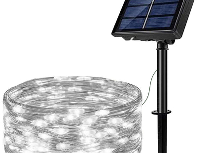 Kerstboomverlichting | met 200 LED Lampjes | 22 M | Koel Wit | Zonne-energie