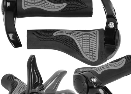 Handvatten Fiets | Handvatten | 14 cm | Zwart/Grijs