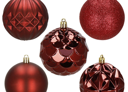 Kerstballen | 30 Stuks | 8 cm | Rood
