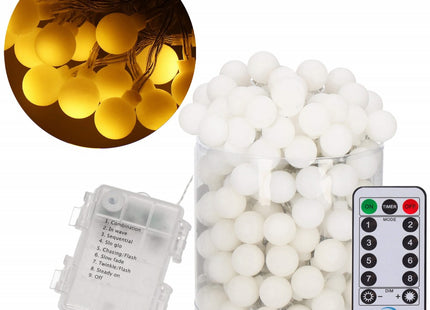 Kerstverlichting | Binnen & Buiten | 7.5 m Inclusief Snoer | Batterij  | 50 LED | Warm Wit