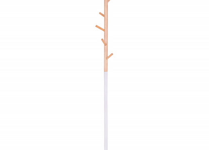 Kapstok Staand | Kapstok | 6 Haken | 172 cm | Metaal | Oranje tinten/Wit/Houtkleurig