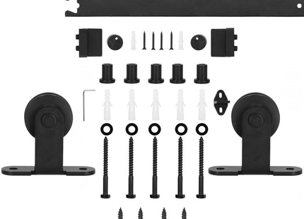 Schuifdeursysteem | Schuifdeuren & Toebehoren | Bladdikte 35-45 mm | 183 cm | Tot 100 kg | Zwart
