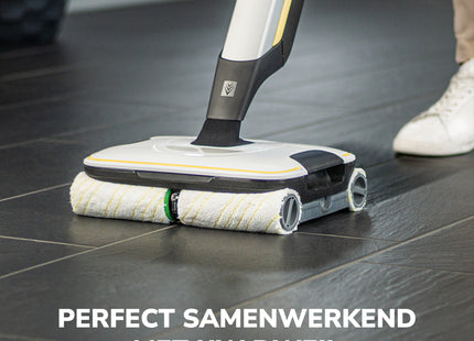 SQOON® Serviceset Rollers geschikt voor Kärcher FC 5 / FC 7 - Geel - Gelijk aan model: 2.055-006.0 - Microvezelsrollers - 4 Stuks