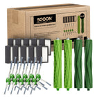 SQOON® Serviceset XL geschikt voor iRobot Roomba i3, i3+, i7, i7+, i4, i6, i6+, i8, i8+, E5, E6, E7, (niet j7 , j7+) - Perfect voor grondige reiniging en eenvoudig zelf te installeren