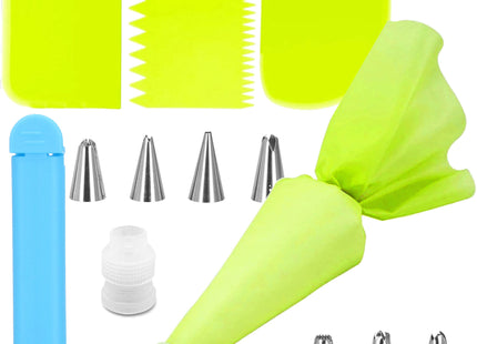 Taart Decoratie Set | 14-Delig | Herbruikbaar | Groen