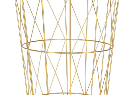 Salontafel | Salontafel Rond | Bijzettafel | 1 Stuk | 45 cm | Goud/Hout