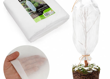 Vliesdoek - Plantenhoes -Plantenbescherming - 50g/M2 - 1.2x10 M - Wit