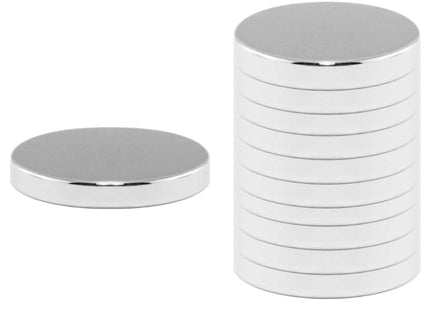 Magneten | Koelkastmagneten | Neodymium Magneten | Rond | Zilver