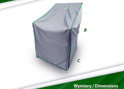 Stoelhoes -Stoel cover - Tuinset - Buitenstoelen - Weersbestendig - Outdoor Stoelhoes  - 58 x 60 x 80 Cm - Grijs