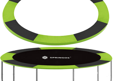 Trampoline Rand | Ø 305 cm | Beschermrand Trampoline | Rond | Groen/Zwart