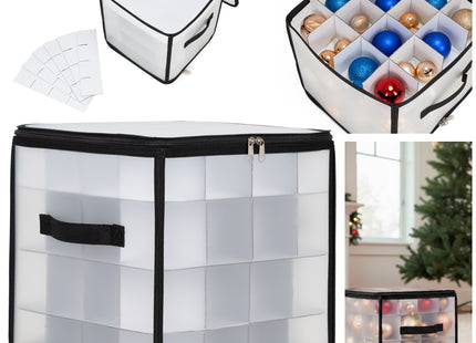 Opbergtas Voor Kerstballen | Polypropyleen | Transparant| 30x30x30 cm