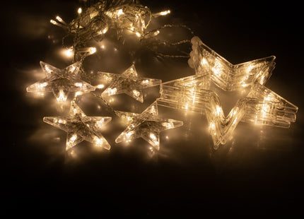 Sterrengordijn | 2 m | 92 LED | Warm Wit