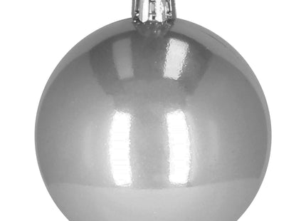 Kerstballen | 20 Stuks | 6 cm | Grijs
