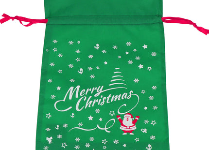 Kerstzak | Cadeautas | Groen/Wit