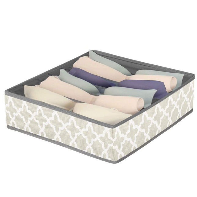 Lade Organizer | 7 Vakken | Grijs/Wit | 33 x 33 cm