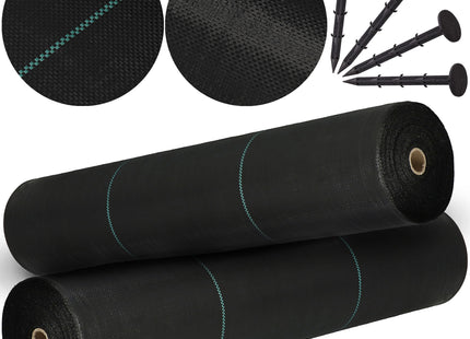 Worteldoek - Anti -Onkruid - Beschermfolie -70g - 0,8X100 M - Zwart
