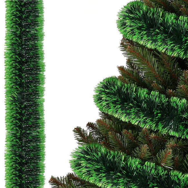 Kerstslinger | Guirlande | 6 m | Groen/Zwart
