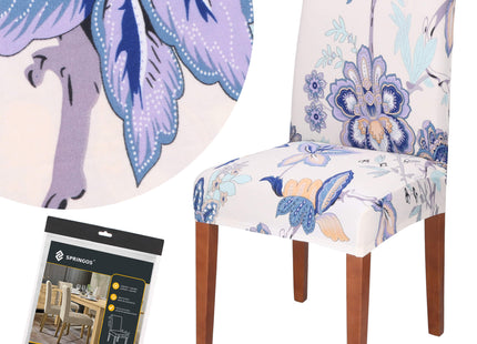 Stoelhoes - Voor Eetkamerstoelen - Met Stretch - Bloemen