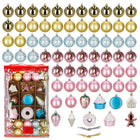 Kerstballen | 69 Stuks | Veelkleurig  | Ornamenten