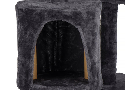 Krabpaal - 6 Etages - Voor Katten - Toren - Meubelbescherming - 35 x 35 x 145 cm - Grijs