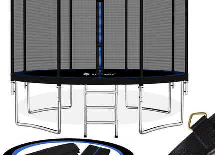 Trampoline | Trampoline met veiligheidsnet | Tuin | 365 cm | Zwart