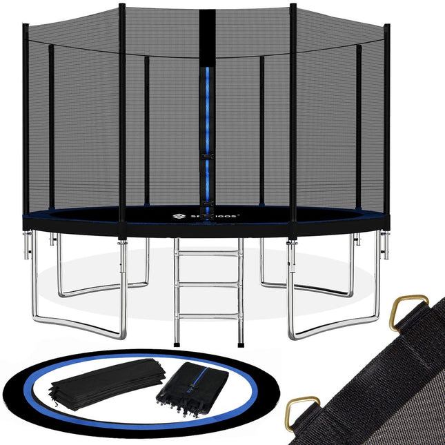 Trampoline | Trampoline met veiligheidsnet | Tuin | 365 cm | Zwart
