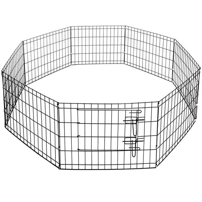 Hondenbench - Dierenkooi - Dierenbox - Metaal - Zwart - 155 x 61 cm