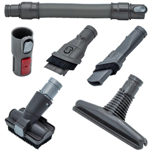 SQOON® – Universele borstelset geschikt voor Dyson V6 / V7 / V8 / V10 / V11 / DC30 / DC31 / DC59 series – 6-delig