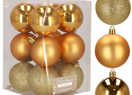 Kerstballen | 12 Stuks | 6 cm | Goud