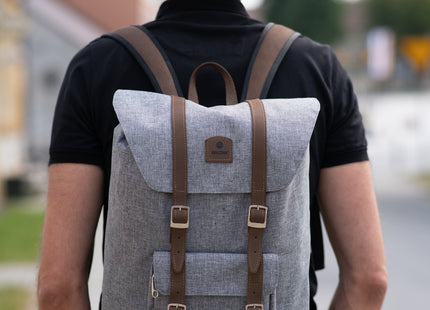 Baltan Rugzak - Backpack - Kopia - Grijs - Bruin