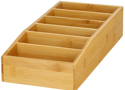 Kruidenorganizer - Keuken - 6 Vakken - Bamboe
