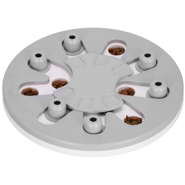 Voerbak - Hondenspeelgoed - Interactief - Educatief - Honden - Katten - Grijs/Wit