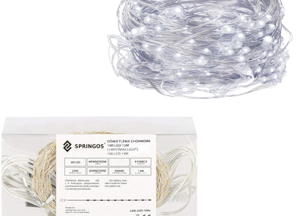 Kerstboomverlichting - Ijspegels - 100 LED - 3 M - Koud Wit