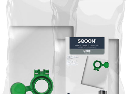 SQOON® Stofzuigerzakken  8 Stuks Geschikt voor SEBO Airbelt D - Gelijk aan model: 8120ER - High Filtration voor optimale stofopname
