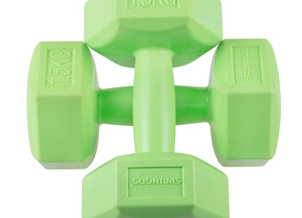 Dumbbell Set - 1,5 KG - Groen - Oefengewichten