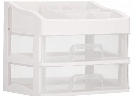Make Up Organizer | Sieradendoos | Meerdere vakken | Lade Kast | Wit | 23x16,5x20cm