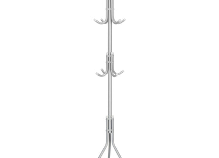 Staande Kapstok | Metaal | 12 Haken | Zilveren | 173 cm