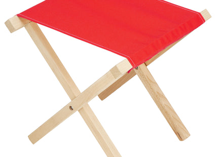 Campingkruk - Kampeerkruk - Viskruk - Voetensteun - Opvouwbaar - Rood